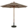 9 ft. Wooden Market Umbrella