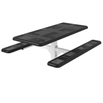 6 ft Rectangular Thermoplastic Steel Picnic Table