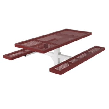 6 ft Rectangular Thermoplastic Steel Picnic Table