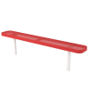 6 ft. Bench without Back - Thermoplastic Coated Steel - Perforated