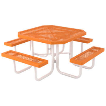 Octagonal Thermoplastic Steel Picnic Table