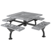 Square Thermoplastic Steel Picnic Table - Ultra Leisure Style