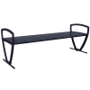 Zion 6 Ft. Powder Coated Steel Bench without Back