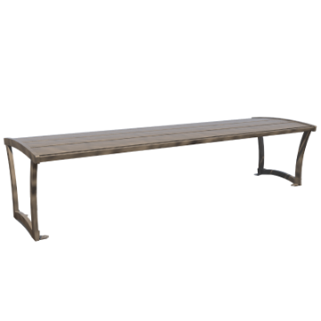 Bryce Powder Coated Steel Bench without Back