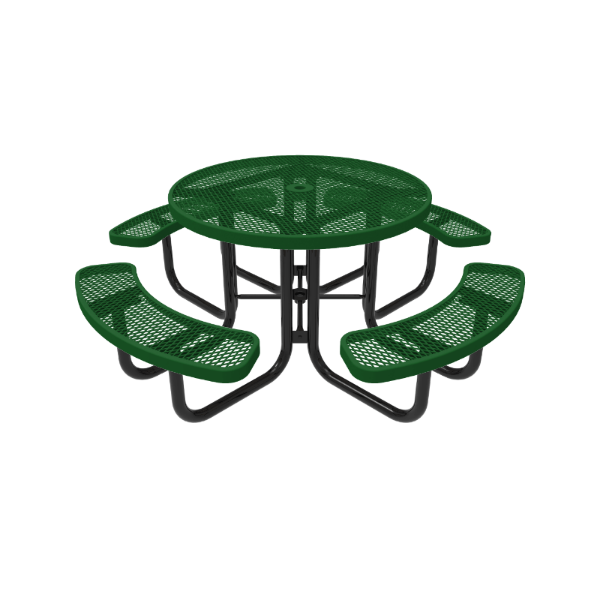 RHINO Round Picnic Table - Thermoplastic Expanded Metal