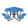 ELITE Series Square Thermoplastic Steel Picnic Table - Quick Ship - Portable