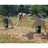 Rover Jump Over - Field Equipment Jump Bar with Adjustable 3-Position Pole