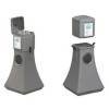 Sanitizing Wipes Dispenser with 19-Gallon Trash Receptacle - 15 lbs.