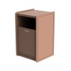 32-Gallon Side-Opening Plastic EarthCraft Trash Receptacle - 91 lbs.