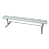 15 ft. Aluminum Park Bench without Back - Galvanized Frame