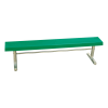 15 ft. Fiberglass Bench without Back - Welded Frame