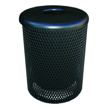 55 Gallon Plastic Coated Expanded Metal with Big Top Dome
