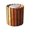 Frame Only For 32 Gallon Trash Can - Inground Mount