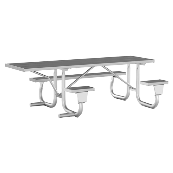 ADA 2 Space Wheelchair Accessible Picnic Table - Welded Steel Frame - Portable