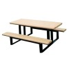 Rectangular 6 Ft. Recycled Plastic Picnic Table - Portable