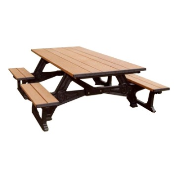 8 Ft. Recycled Plastic Picnic Table - Wheelchair Accessible - Portable