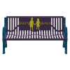 5 Ft. Buddy Bench - Classic Style - Thermoplastic Steel - Portable