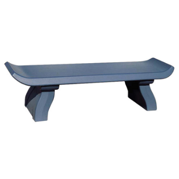 Bench Without Back - Curved Concrete