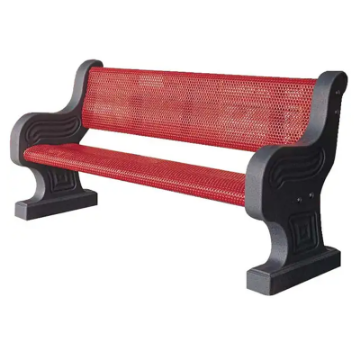Precast Concrete And Metal Bench