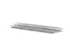 7.5 ft. Back-To-Back 3 Row Aluminum Bleacher without Guardrails and Double Footboards - 185 lbs.	