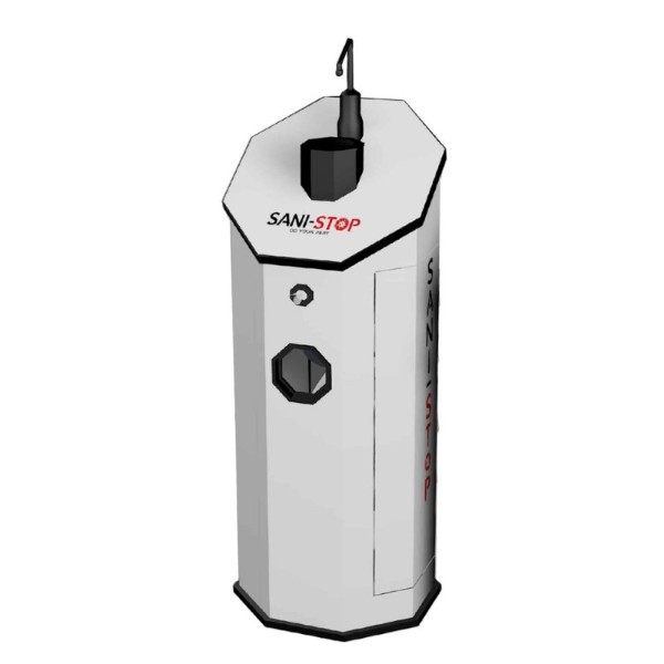 Sani Stop Sentry Hand Sanitizing Station with Hand Wipes and Trash Disposal - 29 lbs.