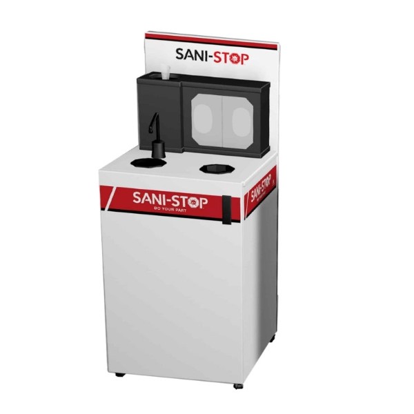 Sani-Stop Mobile All-In-One Sanitation Cart - 72 lbs.