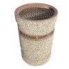 53-Gallon Hot Coal and Ash Concrete Receptacle - 610 lbs.