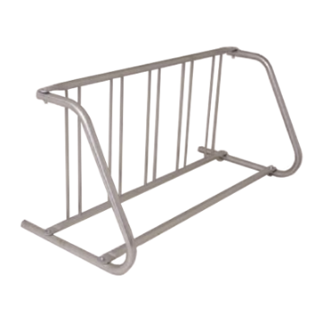 5 Space Grid Bike Rack, Galvanized Or Powder Coated Steel 