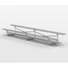 15 ft. Aluminum Bleacher 2 Rows without Guardrails and Double Footboards - 155 lbs.