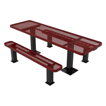 ELITE Series ADA 8 Foot Thermoplastic Steel Picnic Table