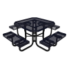 Thermoplastic ELITE Series Portable Picnic Table with Expanded Metal Seats