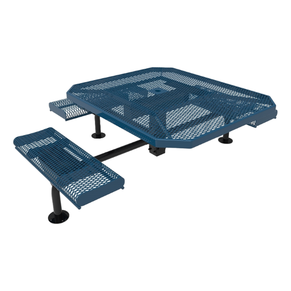Thermoplastic ELITE Series Nexus Picnic Table with Expanded Metal Seats