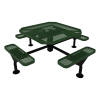 Thermoplastic ELITE Series Nexus Picnic Table with Expanded Metal Seats