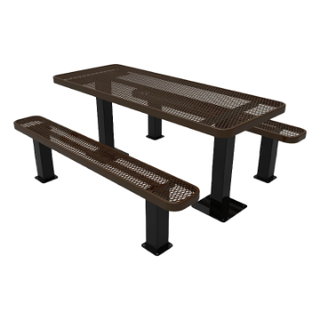 ELITE Series 6 Foot Thermoplastic Steel Picnic Table