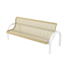 4 Ft. Bench With Back - Thermoplastic Coated Steel - Regal Style - Inground Mount