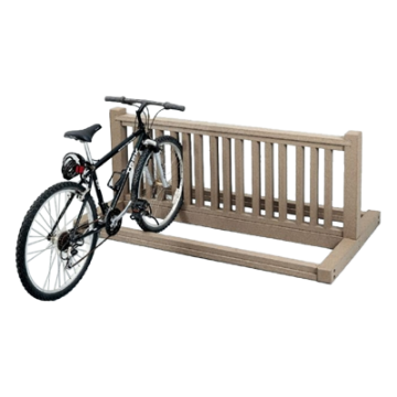 6 Ft. Recycled Plastic Bike Rack - Portable