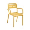 Cannes Dining Armchair with Stackable Resin Frame - 10 lbs.