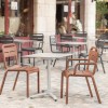 Cannes Dining Armchair with Stackable Resin Frame - 10 lbs.	