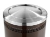 Powder Coated Steel Trash Can with Swivel Top
