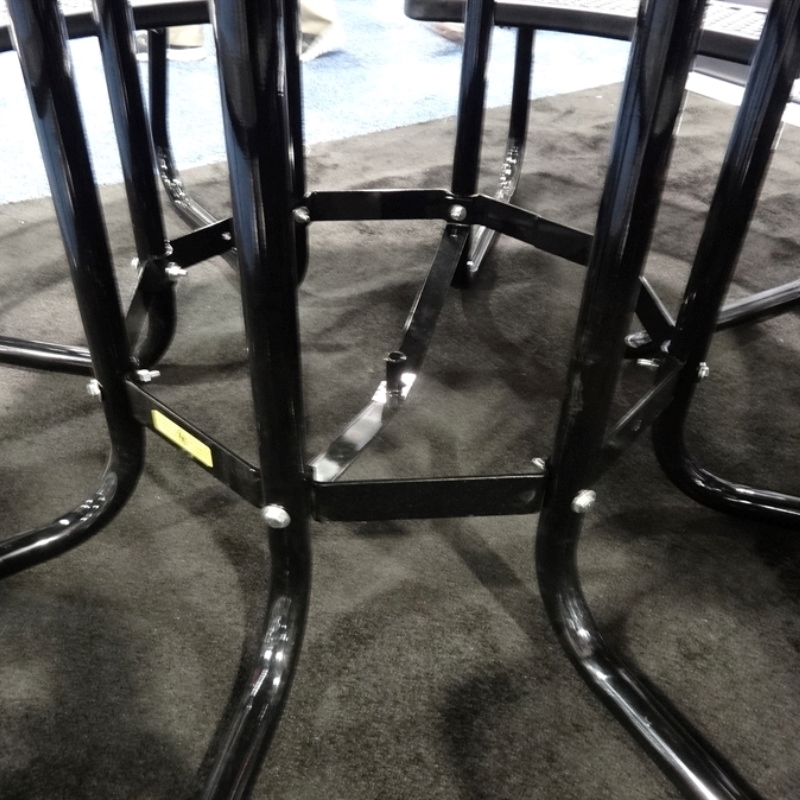 Round Fiberglass Picnic Table 48 Inch Top Park Tables