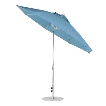 11 ft. Octagonal Auto Tilt Crank Market Umbrella - Fiberglass Ribs