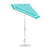 6.5 ft. Square Auto Tilt Crank Market Umbrella - Fiberglass Ribs