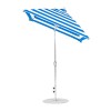 6.5 ft. Square Auto Tilt Crank Market Umbrella - Fiberglass Ribs