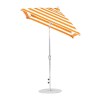 6.5 ft. Square Auto Tilt Crank Market Umbrella - Fiberglass Ribs