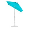 6.5 ft. Square Auto Tilt Crank Market Umbrella - Fiberglass Ribs