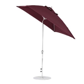 7.5 ft. Square Auto Tilt Crank Market Umbrella - Fiberglass Ribs