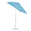 7.5 ft. Square Auto Tilt Crank Market Umbrella - Fiberglass Ribs