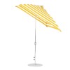 7.5 ft. Square Auto Tilt Crank Market Umbrella - Fiberglass Ribs