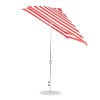 7.5 ft. Square Auto Tilt Crank Market Umbrella - Fiberglass Ribs