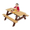 4 Ft. Children's Rectangular Recycled Plastic Picnic Table - Portable